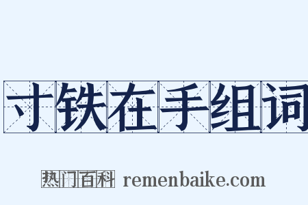 寸铁在手组词是什么意思的图片